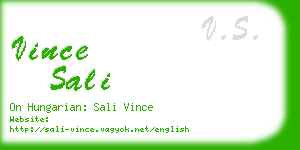 vince sali business card